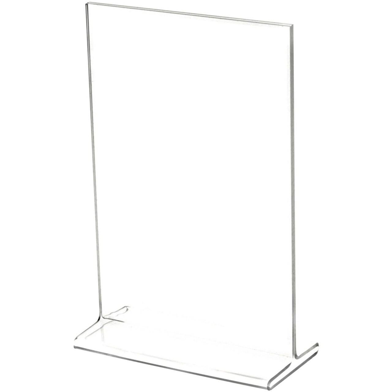 Plymor Clear Acrylic Sign Display / Literature Holder (Top-Load), 5" W x 7" H